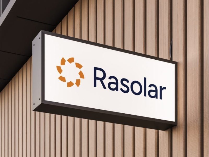 larkom branding rasolar logo
