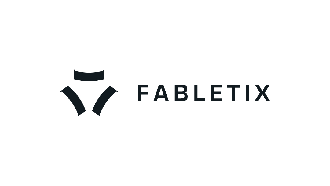 Logo van "Fabletix" in zwart-wit.