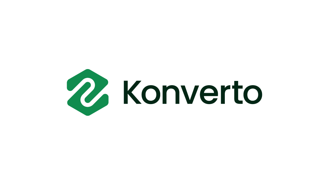 Groen logo van Konverto.