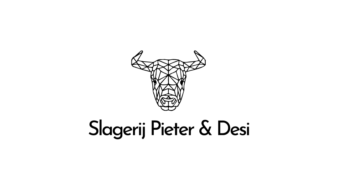 Logo Slagerij Pieter & Desi met stier.
