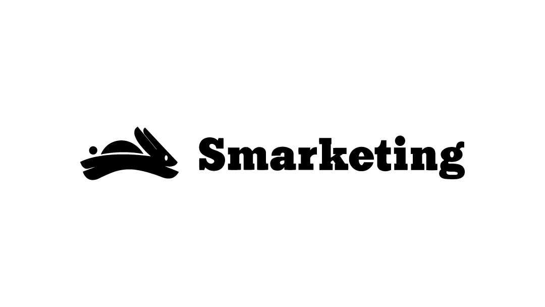 Logo met konijn en tekst 'Smarketing'